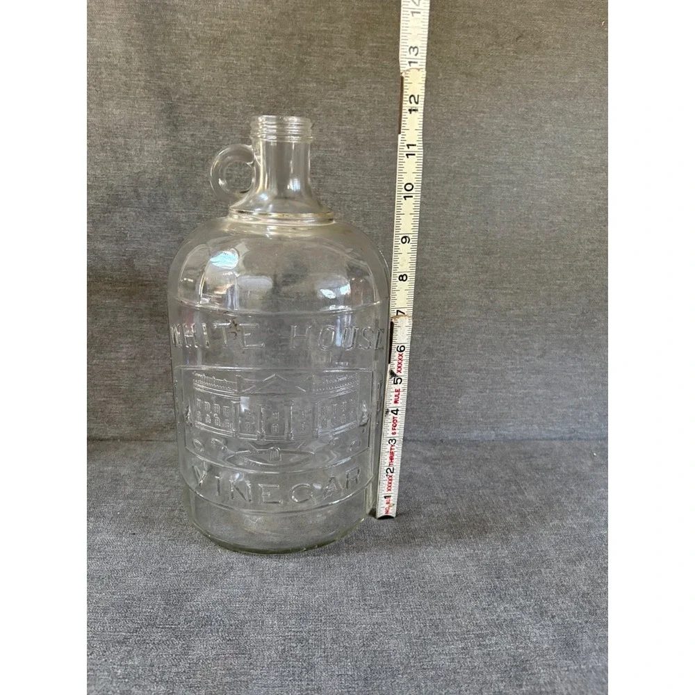 Vintage Antique White House Vinegar‎ 1 Gallon Handled Jug Bottle